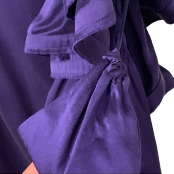 Lanvin for H&M | Blue Silk Cocktail Dress Midnight blue - Picture 4 of 7